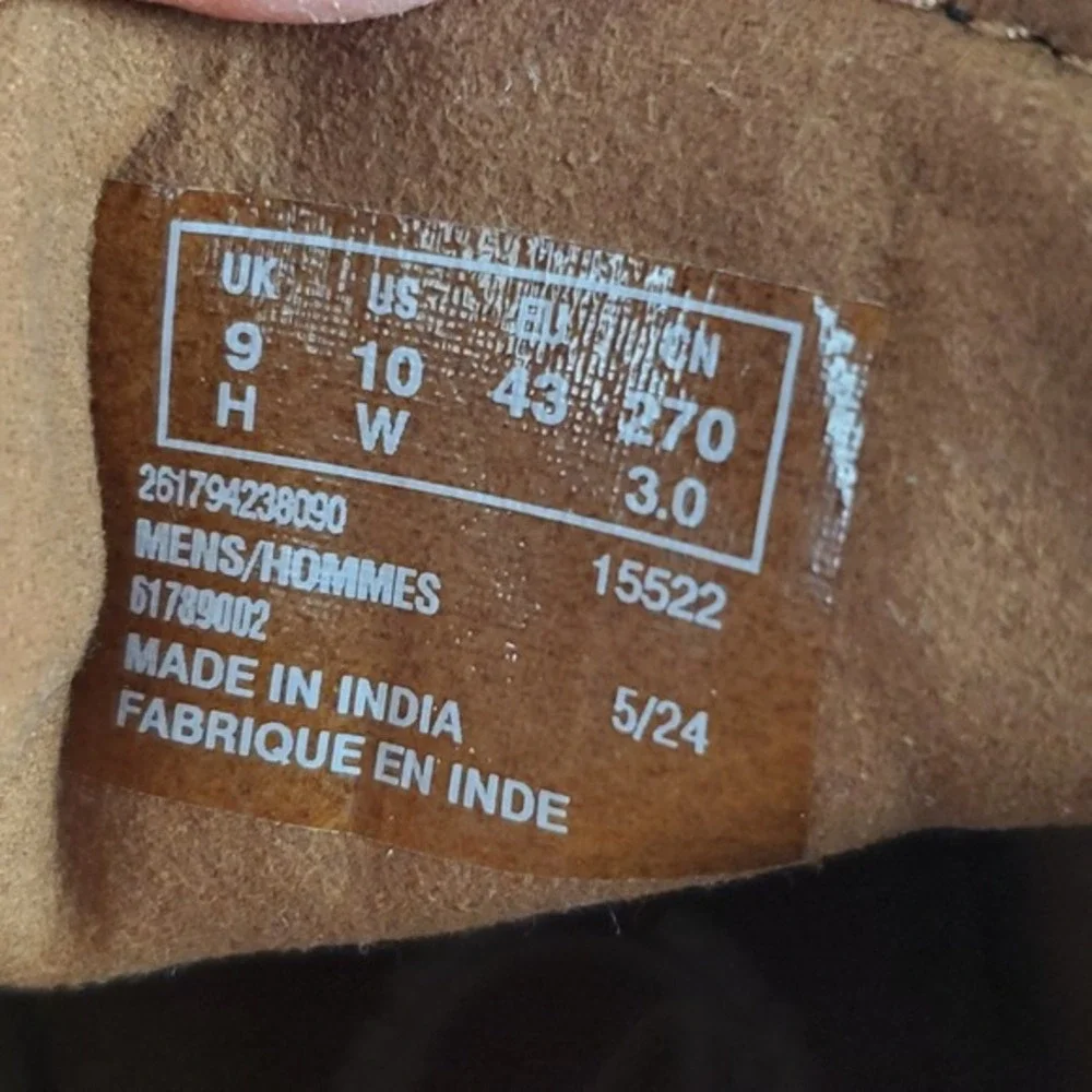 Clarks Eastridge Mid Mens Chukka Boots Sz 10 W Light Brown Leather Mid‎ Top